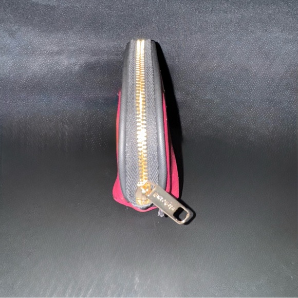 roberto cavalli small cosmetic toiletry bag | makeup case burgundy maroon - Picture 12 of 16